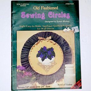 8 Applique Quilted Projects for Wall Decor Susan Mickey Plaid Enterprises 1983